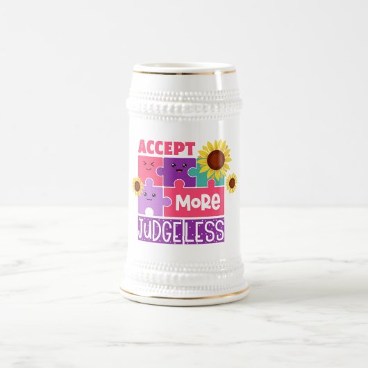 Chope À Bière Autisme - Musique Cadeau (Centre)