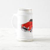 Chope À Bière Automobile classique rouge 1948 (Devant gauche)