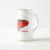 Chope À Bière Automobile classique rouge 1948 (Devant droit)