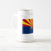 Chope à bière avec drapeau de l'Arizona (Devant gauche)