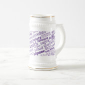 Chope à bière avec le texte SANTÉ (Devant droit)