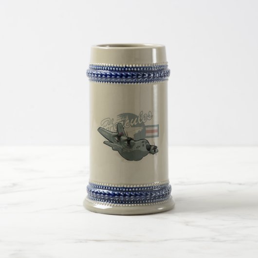 Chope À Bière Avion militaire de dessin (Centre)