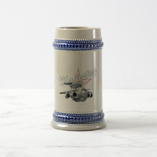 Chope À Bière Avion militaire de dessin (Centre)