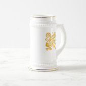 Chope À Bière Aztec Art Golden Monkey of Ancient Mexico (Devant droit)