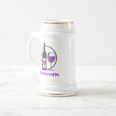 Chope À Bière Bachelorette Parti vin rouge (Devant gauche)