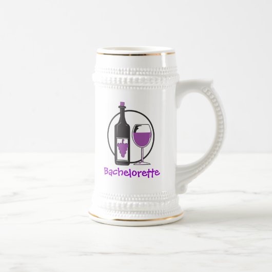 Chope À Bière Bachelorette Parti vin rouge (Droite)