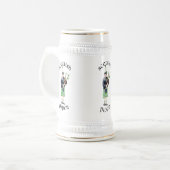 Chope À Bière Bagpiper de gentillesse dans Green Kilt (Devant gauche)