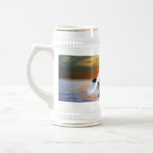 Chope À Bière Baleines au coucher du soleil (Gauche)