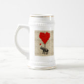 Chope À Bière Ballons éléphants et en forme de coeur (Gauche)
