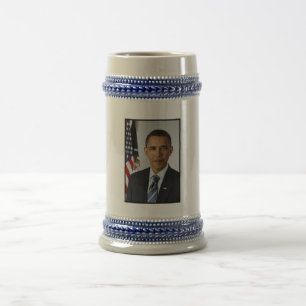 Chope À Bière Barack Obama Portrait Présidentiel Beer Stein