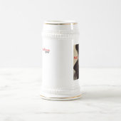 Chope À Bière Baron rouge Portrait Mug, dos de logo de vitesse (Centre)