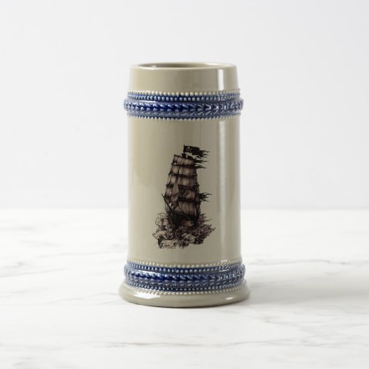 Chope À Bière Bateau de pirate (Centre)