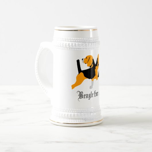 Chope À Bière Beagle (Devant gauche)