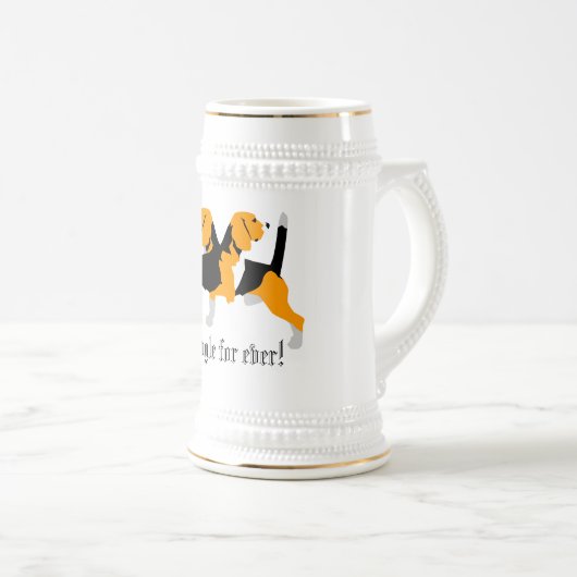 Chope À Bière Beagle (Devant droit)