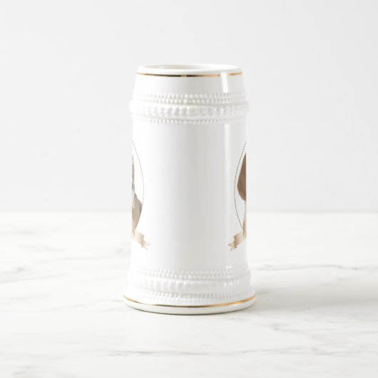 Chope À Bière Beagle Stein (Centre)