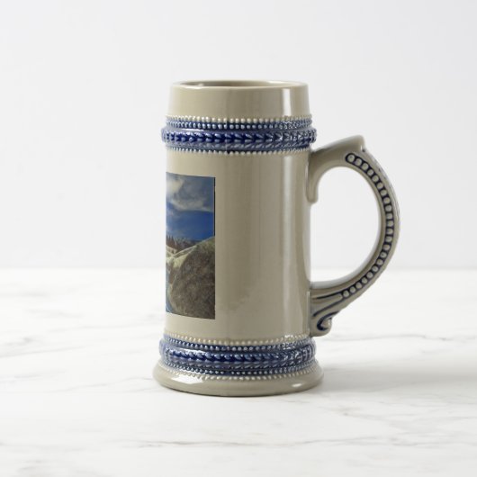 Chope À Bière Beau pays sur un stein (Droite)