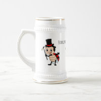 Bébé mignon avec chapeau et dessin animé de cravat