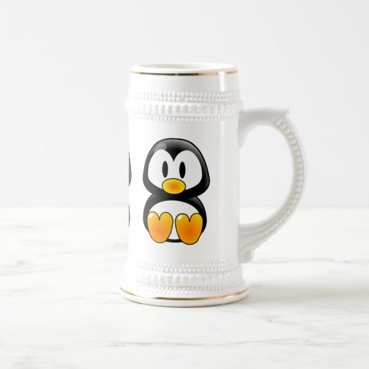 Chope À Bière bébé pingouin tux stein (Droite)
