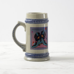 Chope À Bière Beer Stein - Bottes de cowboy de minuit