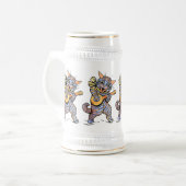 Chope À Bière Beer Stein : Chats musicaux de Louis Wain (Devant gauche)