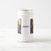 Chope À Bière Belle Valkyries à cheval (Centre)