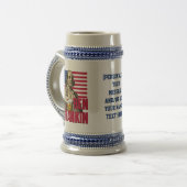 Chope À Bière BEN DRANKIN Juillet 4 Nom personnalisé (Devant gauche)