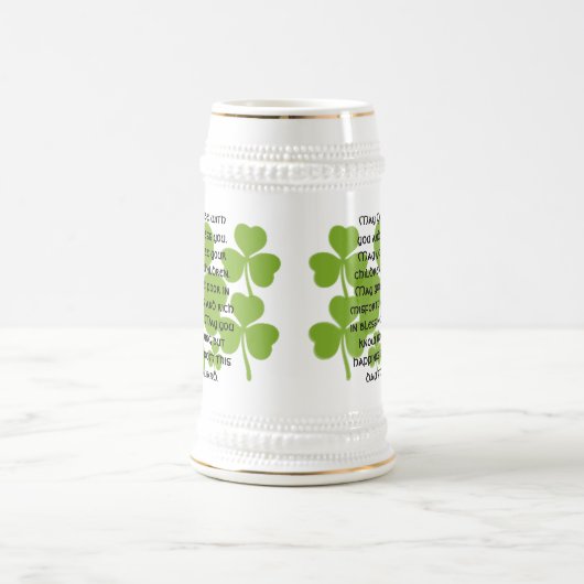 Chope À Bière Bénédiction Mariage irlandaise - Customisée (Centre)