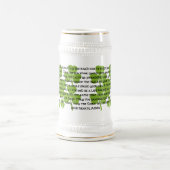 Chope À Bière Bénédiction Mariage irlandaise - Longue (Centre)