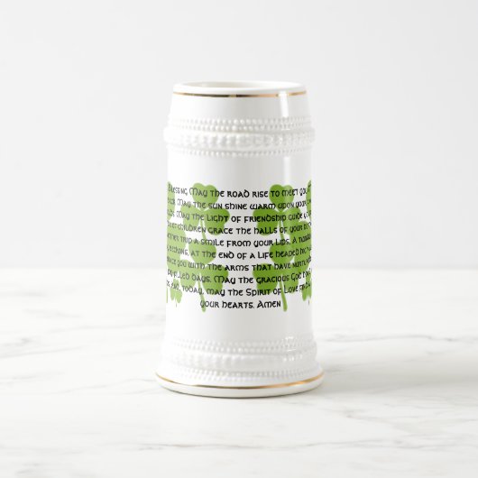 Chope À Bière Bénédiction Mariage irlandaise - Longue (Centre)