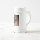 Chope À Bière Berger allemand Aquarelle de chien Portrait d'art (Devant droit)