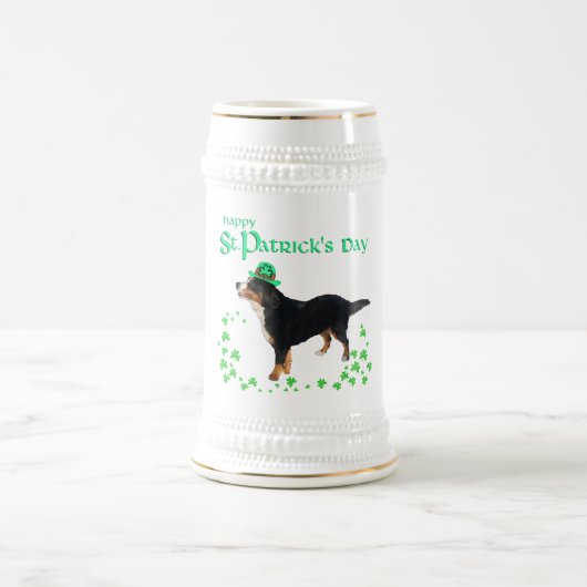 Chope À Bière Bernese Mountain Dog Saint-Patrick (Centre)