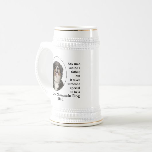 Chope À Bière Bernese Mt. Chien Papa Stein (Devant gauche)