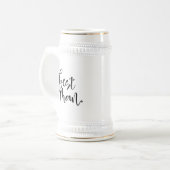 Chope À Bière Best Man Black Script Mariage Merci Nom du message (Devant gauche)