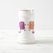 Chope À Bière Beurre d'arachide mignonne et caricature sandwich (Centre)