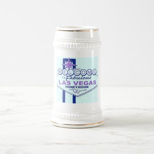 Chope À Bière Bienvenue sur Fabulous Las Vegas Honeymoon (Centre)