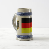 Chope À Bière Bière allemande Stein de drapeau (Devant gauche)