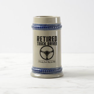 Chope À Bière Bière de Routier à la Retraite - J'ai Enfin Condui