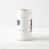 Chope À Bière Bière fâchée Stein de castors (Centre)