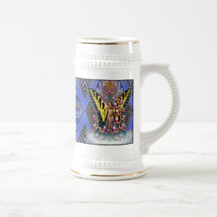 Chope À Bière Bière florale Stein de vigne d'Ariel Daske