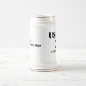 Chope À Bière Bière l'épousant faite sur commande Stein d'Usher (Centre)