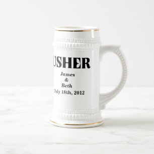 Chope À Bière Bière l'épousant faite sur commande Stein d'Usher