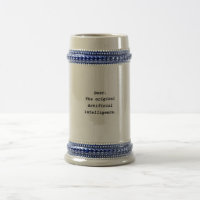 Bière. L'Intelligence Artificielle originale. Chop
