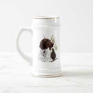 Chope À Bière Bière poinière brune allemande Stein