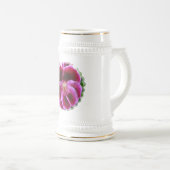 Chope À Bière Bière rose Stein de pensée (Devant droit)