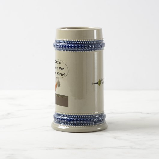 Chope À Bière Bière rouge Stein de barbe (Centre)