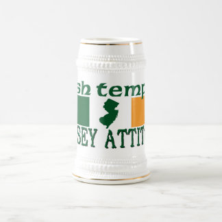 Chope À Bière Bière Stein d'attitude d'IrishTemper Jersey