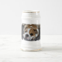 Bière Stein de bouledogue de sommeil