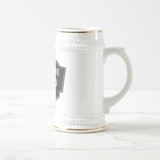 Chope À Bière Bière Stein de cavaliers de moustache (Droite)