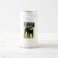 Bière Stein de chien de Pinscher de dobermann