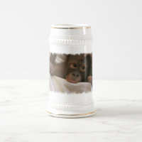 Bière Stein de chimpanzé de bébé